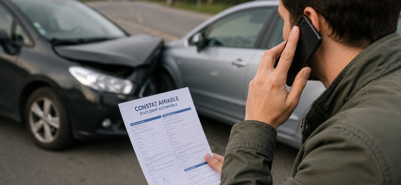 Constat amiable après collision routière